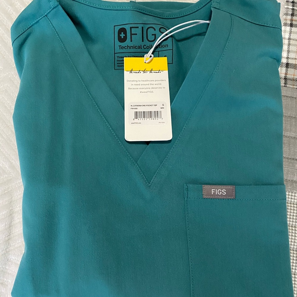 Figs Catarina scrub tops-Marine size small